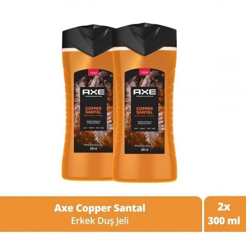 Axe Premium Collection Duş Jeli Copper Santal 300 ml x 2 Adet