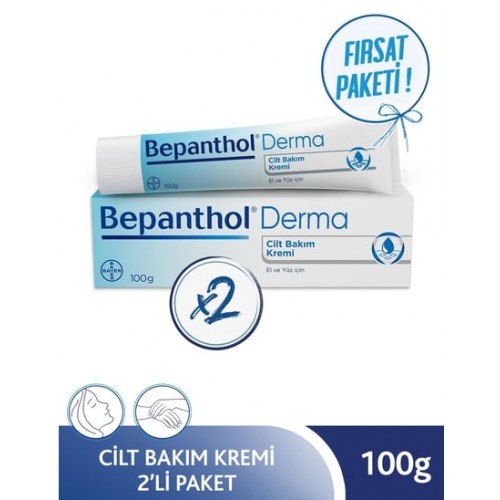 Bepanthol Cilt Bakım Kremi 100 gr x 2 Adet