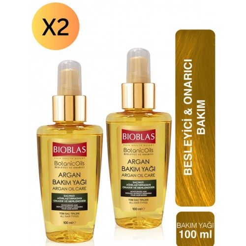 Bioblas Argan Saç Bakım Yağı 100 ml x 2 Adet