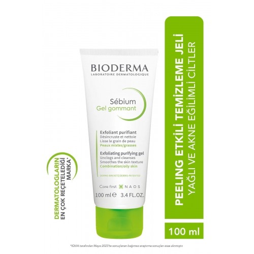 Bioderma Sebium Exfoliating Karma & Yağlı Ciltler Temizleme Jeli 100 ml