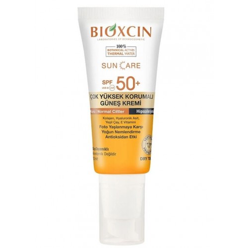 Bioxcin Sun Care Kuru Ciltler için Güneş Kremi SPF 50+ 50 ml