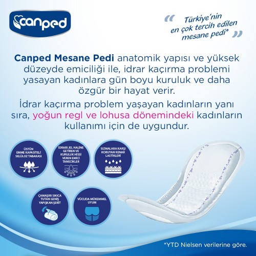 Canped Mesane Pedi Avantaj Paket Yoğun L Beden 240 Lı