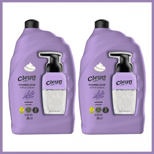 Cleyn Lavanta Köpük Sabun 2 Litre x 2 Adet