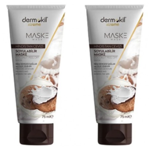 Dermokil Hindistan Cevizi Soyulabilir Maske 75 ml x 2 Adet