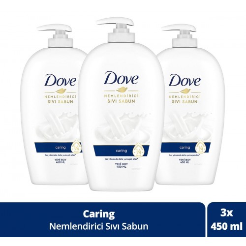 Dove Nemlendirici Sıvı Sabun Nemlendirici Krem Etkili 450 ml x 3 Adet