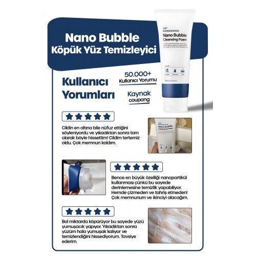 Dr. Banggiwon Nano Bubble Kabarcık Yüz Temizleme Köpüğü 200 ml