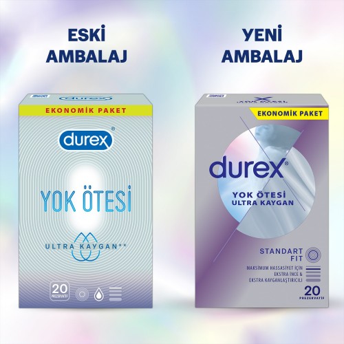 Durex Klasik 40 lı ve Yok Ötesi Ultra Kaygan 20 li Prezervatif