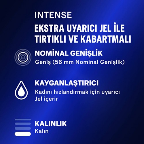 Durex Klasik Kondom 16 lı ve Durex Intense Uyarıcı Prezervatif 20 li