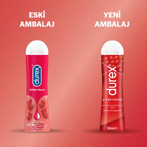 Durex Klasik Kondom 16 lı ve Durex Kayganlaştırıcı Jel Çilek Haz 50 ml