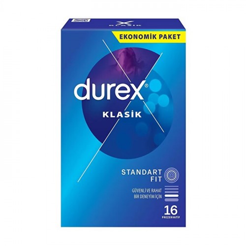 Durex Klasik Kondom 16 lı ve Durex Kayganlaştırıcı Jel Çilek Haz 50 ml