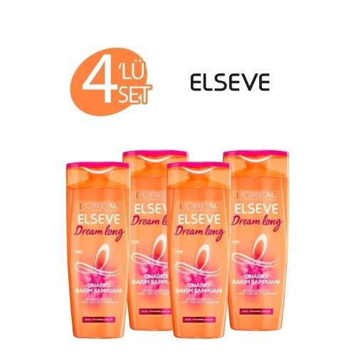 Elseve Dream Long Onarıcı Bakım Şampuanı 360 ml x 4 Adet