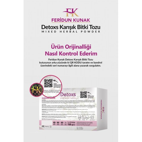 Feridun Kunak Karışık Bitki Detoxs Çayı 30 Adet x 3 Adet