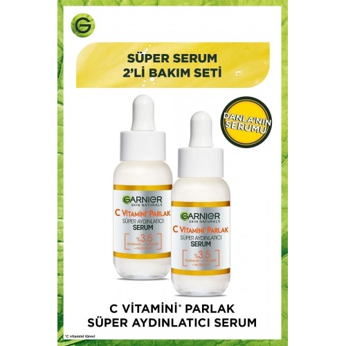 Garnier C Vitamini Parlak Süper Aydınlatıcı Serum 30 ml x 2 Adet