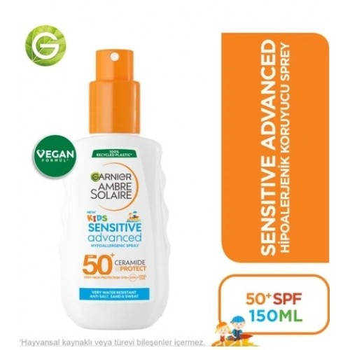 Garnier Ambre Solaire Kids Hipoalerjenik Güneş Sprey Spf50 150 ml