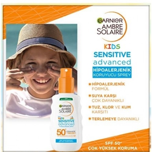 Garnier Ambre Solaire Kids Hipoalerjenik Güneş Sprey Spf50 150 ml