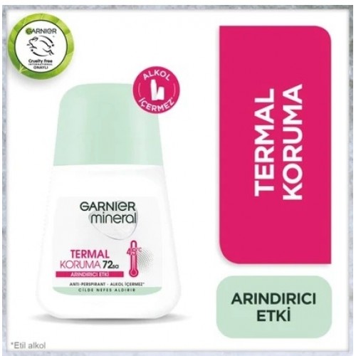 Garnier Mineral Termal Koruma Roll On Deodorant 50 ml