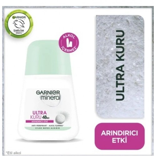 Garnier Mineral Ultra Kuru Roll On Deodorant 50 ml