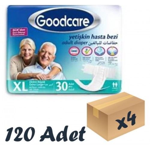 Goodcare Belbantlı Yetişkin Hasta Bezi Extra Büyük 30 lu x 4 Adet