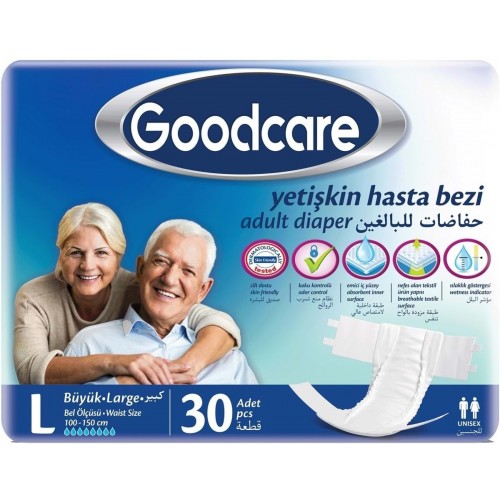 Goodcare Belbantlı Yetişkin Hasta Bezi Large 30 lu