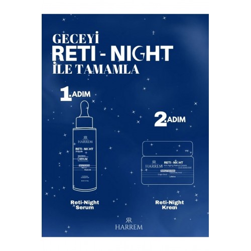 Harrem Reti-Night Yaşlanma Karşıtı Gece Bakım Kremi 50 ml