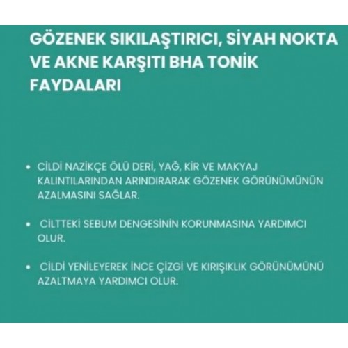 Lopren Gözenek Siyah Nokta & Akne Karşıtı BHA Tonik 250 ml