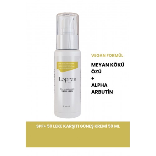 Lopren SPF+ 50 Leke Karşıtı Güneş Kremi 50 ml