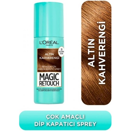 Loreal Paris Beyazlar İçin Kapatıcı Altın Kahverengi Saç Spreyi 75 ml