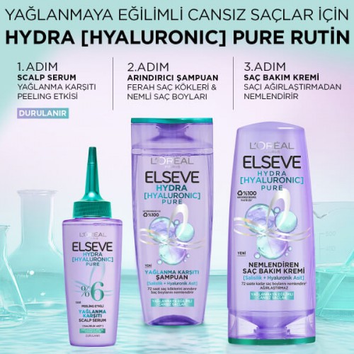 Elseve Hydra Pure Saç Bakım Seti 3 lü