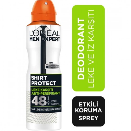 Loreal Paris Expert Shirt Protect Anti Perspirant Deodorant 150 ml x 3 Adet