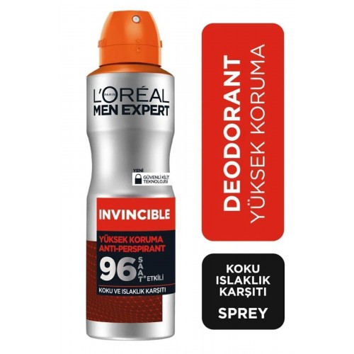 Loreal Paris Men Expert Invincible Anti Deodorant 150 ml x 3 Adet