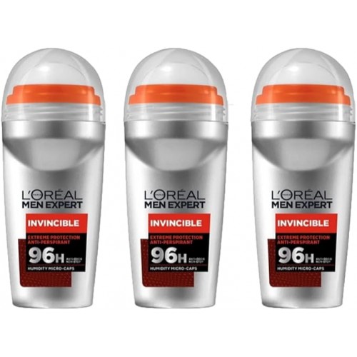 Loreal Paris Men Expert Invincible Anti Erkek Roll On 50 ml x 3 Adet