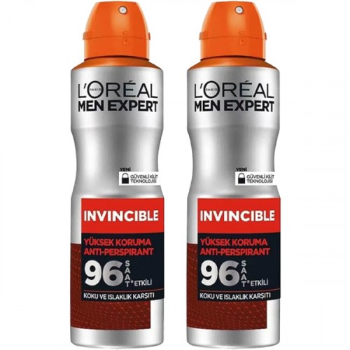 Loreal Paris Men Invincible Anti perspırant Deodorant 150 ml x 2 Adet