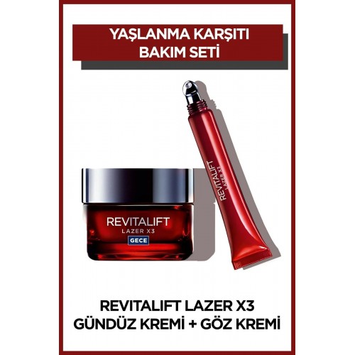 Loreal Paris Revitalift Laser x3 Göz Kremi Ve 15 Ml Gündüz Kremi 50 Ml