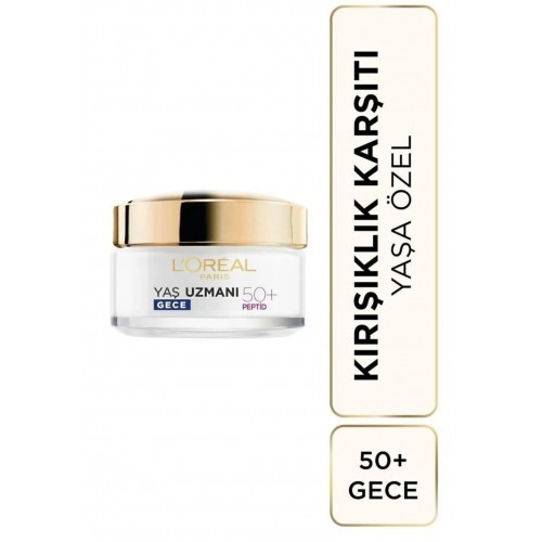 Loreal Paris Yaş Uzmanı Kırışıklık Karşıtı Yenileyici Gece Kremi 50 ml