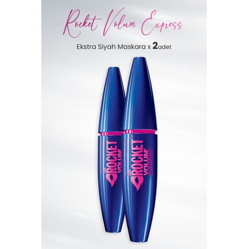 Maybelline New York Rocket Siyah Maskara x 2 Adet