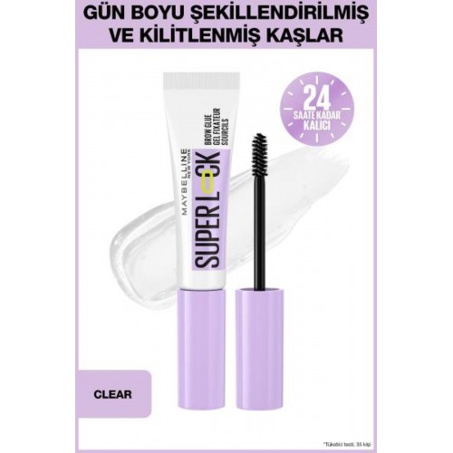 Maybelline New York Super Lock Brow Glue Kaş Sabitleyici Maskara