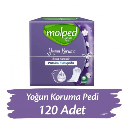 Molped Günlük Ped Süper Ekonomik Yoğun Koruma 60 lı x 2 Adet