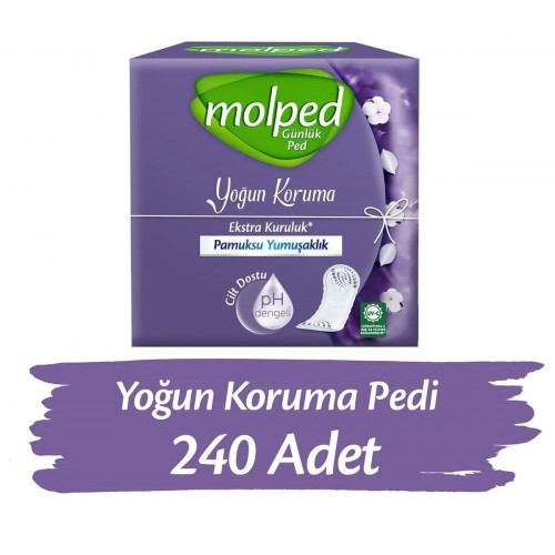 Molped Günlük Ped Süper Ekonomik Yoğun Koruma 60 lı x 4 Adet