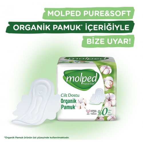 Molped Pure & Soft Gece Süper Ekonomik Ped 16 lı x 3 Adet