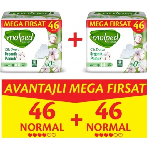 Molped Pure Soft Normal Avantajlı Mega Fırsat Paketi 46 lı x 2 Adett