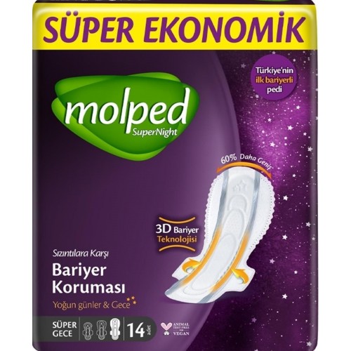Molped Supernight Süper Ekonomik Süper Gece 14 lü