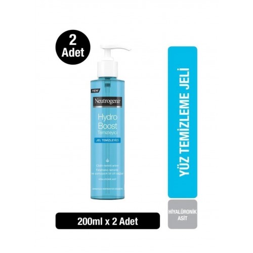 Neutrogena Hydro Boost Water Gel Temizleyici 200 ml x 2 Adet