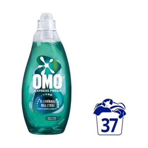 Omo Express Fresh Koku Karşıtı Beyaz ve Renkli Deterjanı 1480mlx 2adet