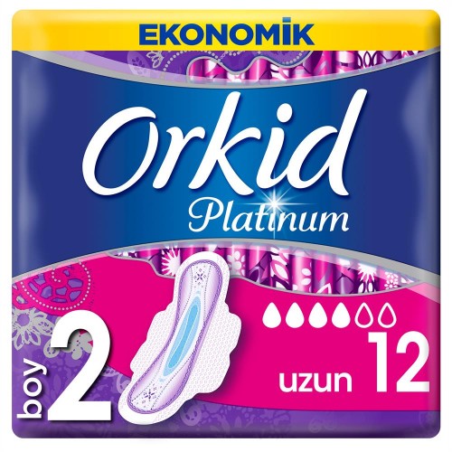 Orkid Platinum Uzun Ekonomik Paket Hijyenik Ped 12 li