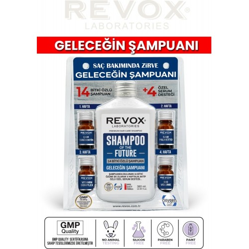 Revox Bitkisel Aktif Özlü 4 Adet Özel Destek Serumu Saç Bakım Seti