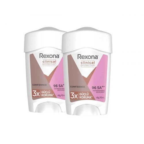 Rexona Clinical Protection Kadın Stick Deodorant 45 ml x 2 Adet