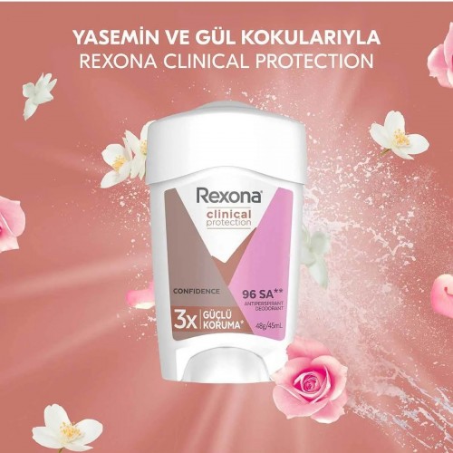 Rexona Clinical Protection Kadın Stick Deodorant 45 ml x 2 Adet