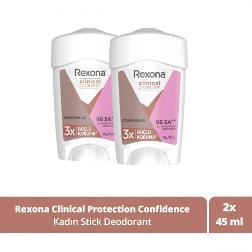 Rexona Clinical Protection Kadın Stick Deodorant 45 ml x 2 Adet