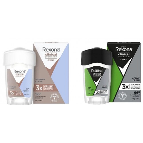 Rexona Clinical Protection Kadın ve Erkek Stick Deodorant Seti 45 ml