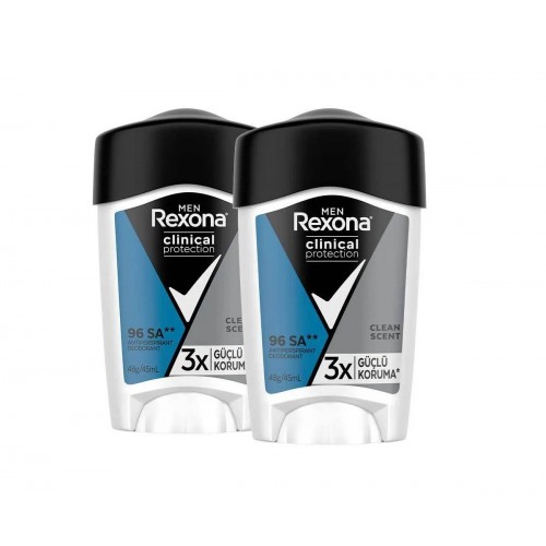 Rexona Men Clinical Protection Deodorant Güçlü Koruma 45 ml x 2 Adet